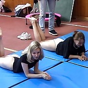 Sexy russian teens gets strapped