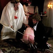 A merciless beating from the strict Madam in the House