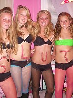 Submissive teens learn to please