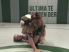 Finger fucking and smothering allowed in girl-on-girl submission wrestling