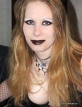 Pictures of a cocksucking gothic bitch